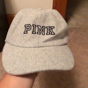 Gray pink cap